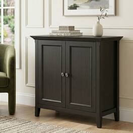 Simpli Home - Amherst 37W Medium Storage Cabinet with 2 Doors - Hickory Brown