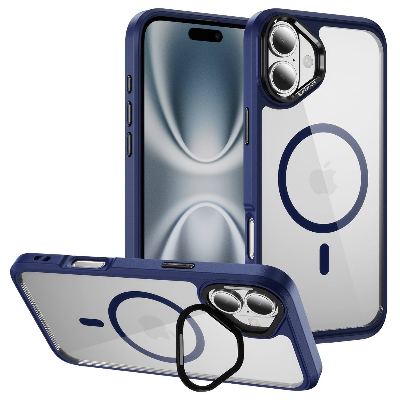 SaharaCase - Apple iPhone 17 Kickstand Case | Compatible with Magsafe | Pro Shield Design | Raider Series - Blue
