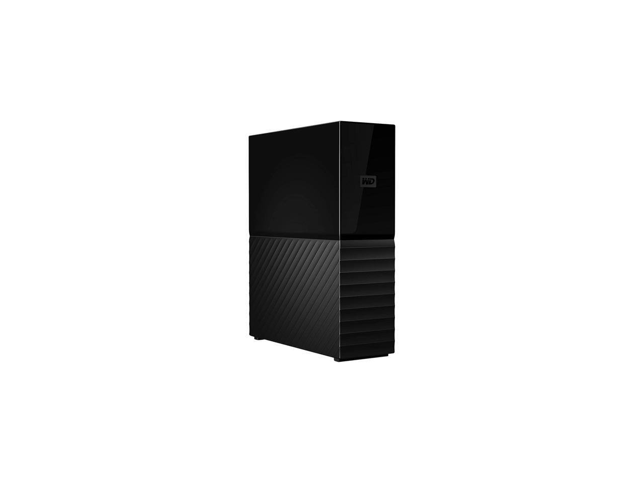 Front. Western Digital - WD My Book 12TB Desktop External Hard Drive for Windows/Mac/Laptop, USB 3.0 Black (WDBBGB0120HBK-NESN) - Black.