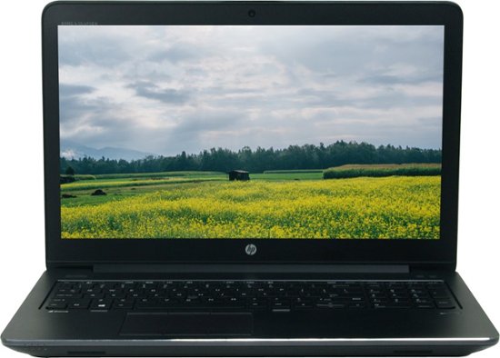 Front. HP - ZBook 15 G3 15.6" Refurbished Laptop - Intel 6th Gen Core i7 with 32GB Memory - AMD FirePro W5170M - 1TB SSD - Black.