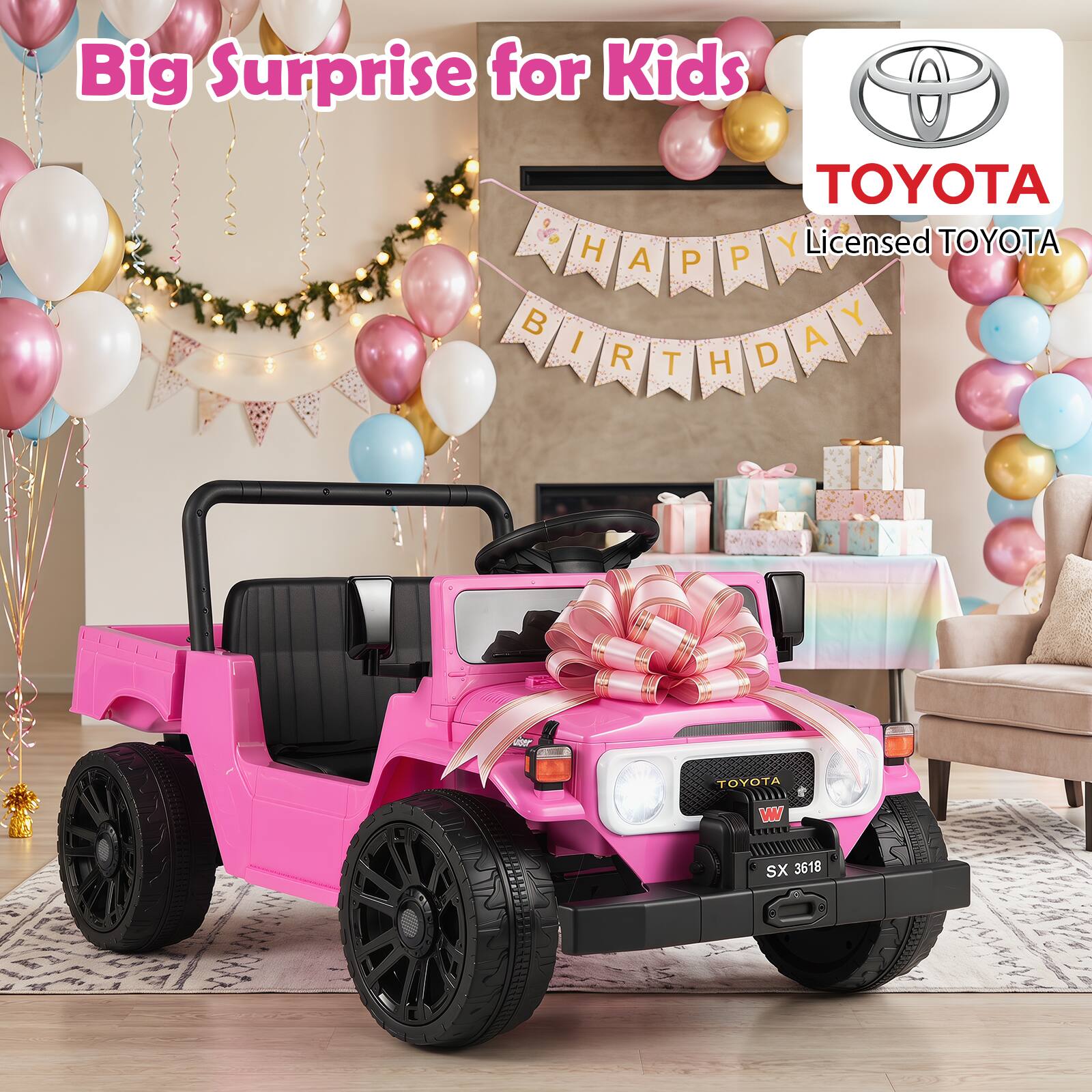 Big Surprise for Kids

TOYOTA
Licensed TOYOTA

SX 3618