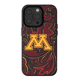 Keyscaper - NCAA - Minnesota Golden Gophers Paisley iPhone Magnetic Bump Case - 13 - Black