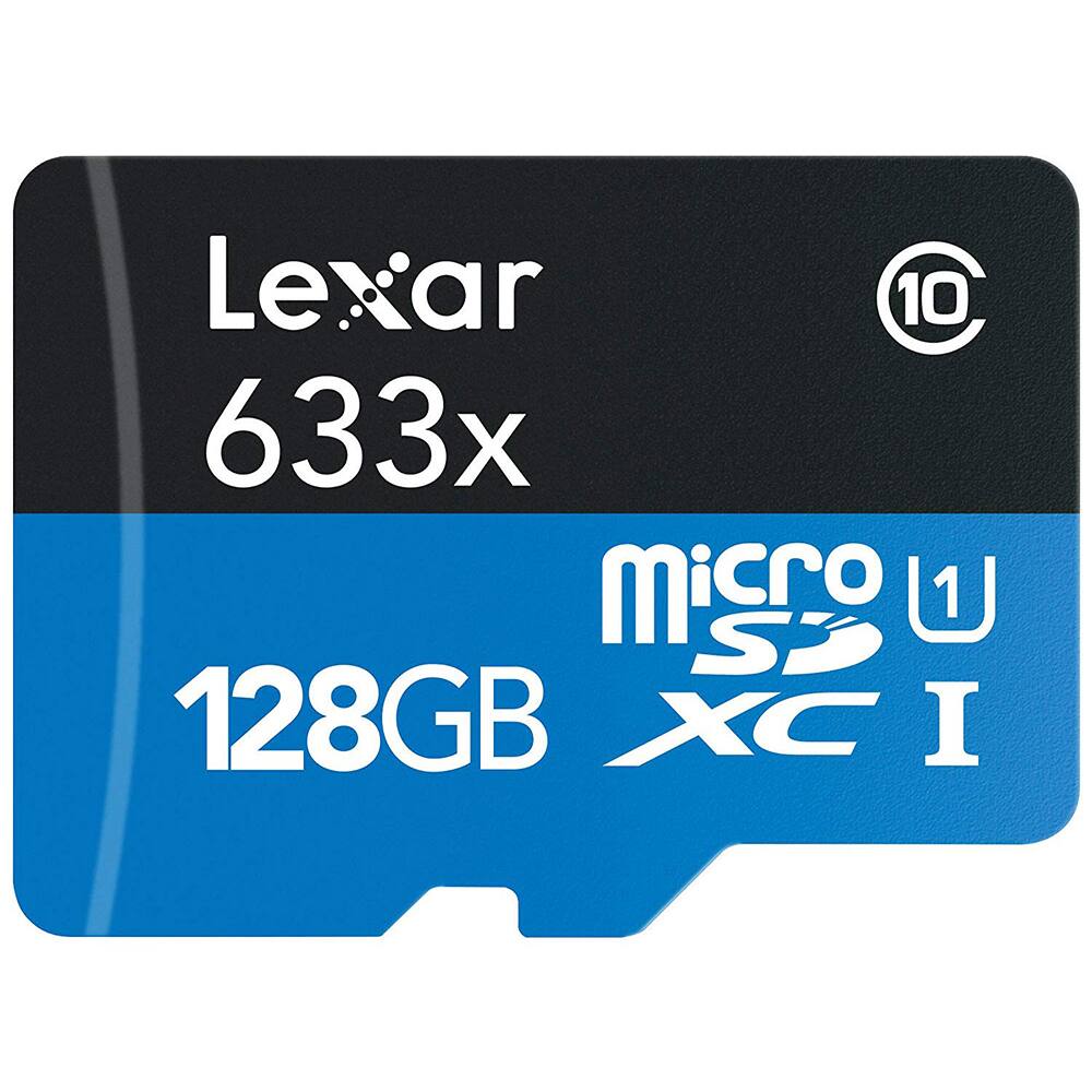 Lexar 633x  
128GB  
microSDXC I  
U1  
10