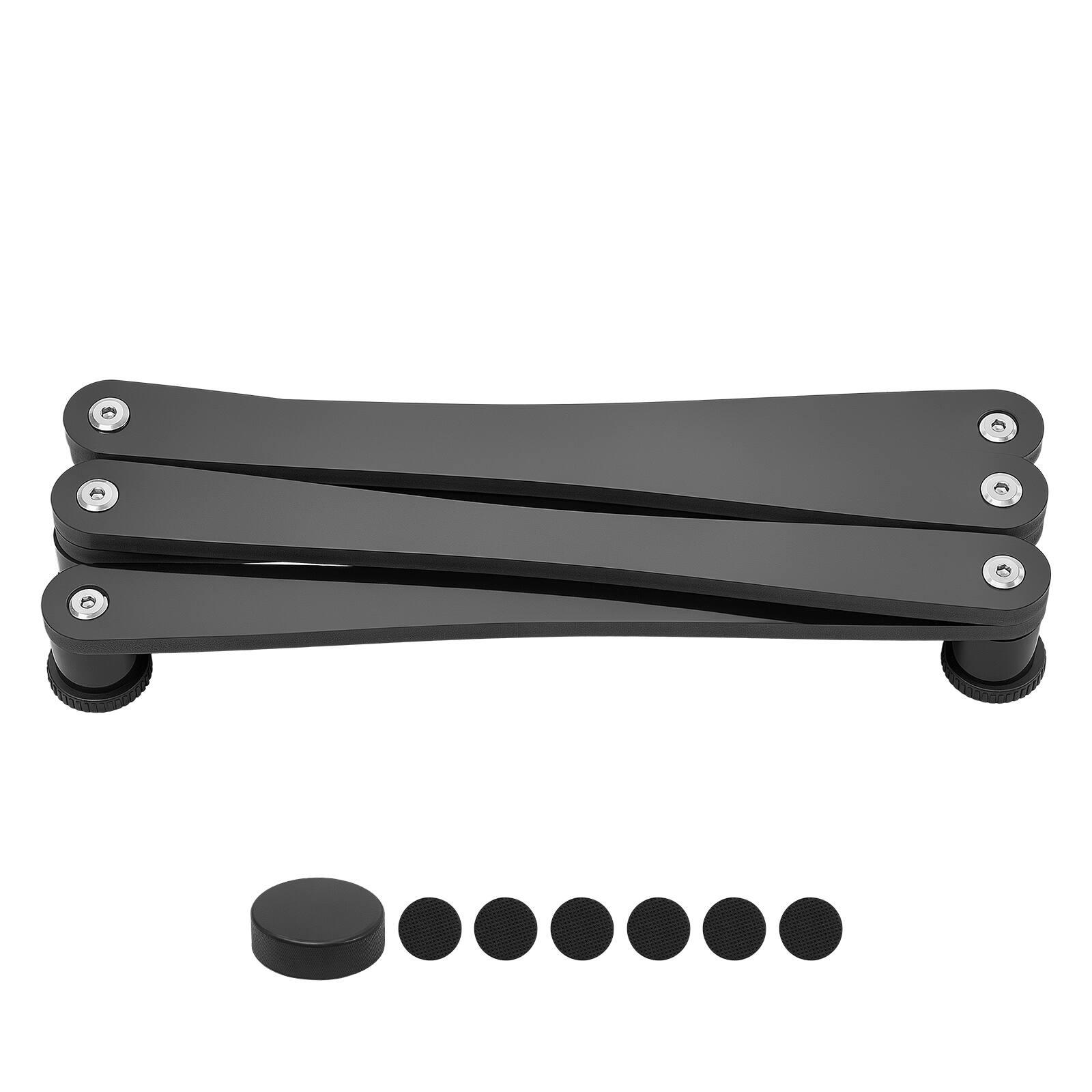 Alt View 5. VEVOR - Hockey Training Equipment, 5-Section Adjustable Hockey Stick Handling Trainer, Portable On/Off Ice Trainer, Lightweight - Black.