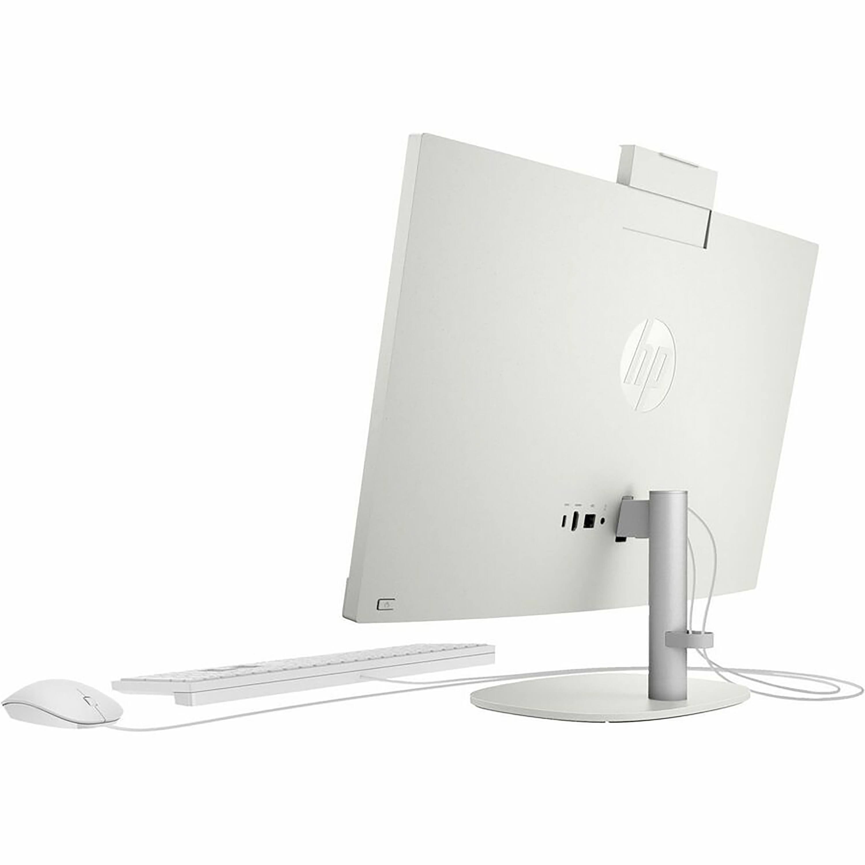 Alt View 2. HP - 23.8" Touchscreen All-in-One - AMD Athlon Silver - 8GB Memory - 256GB SSD - Shell White.