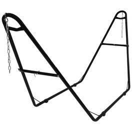 Sunnydaze - Powder-Coated Steel Universal Hammock Stand - 124 in - Black