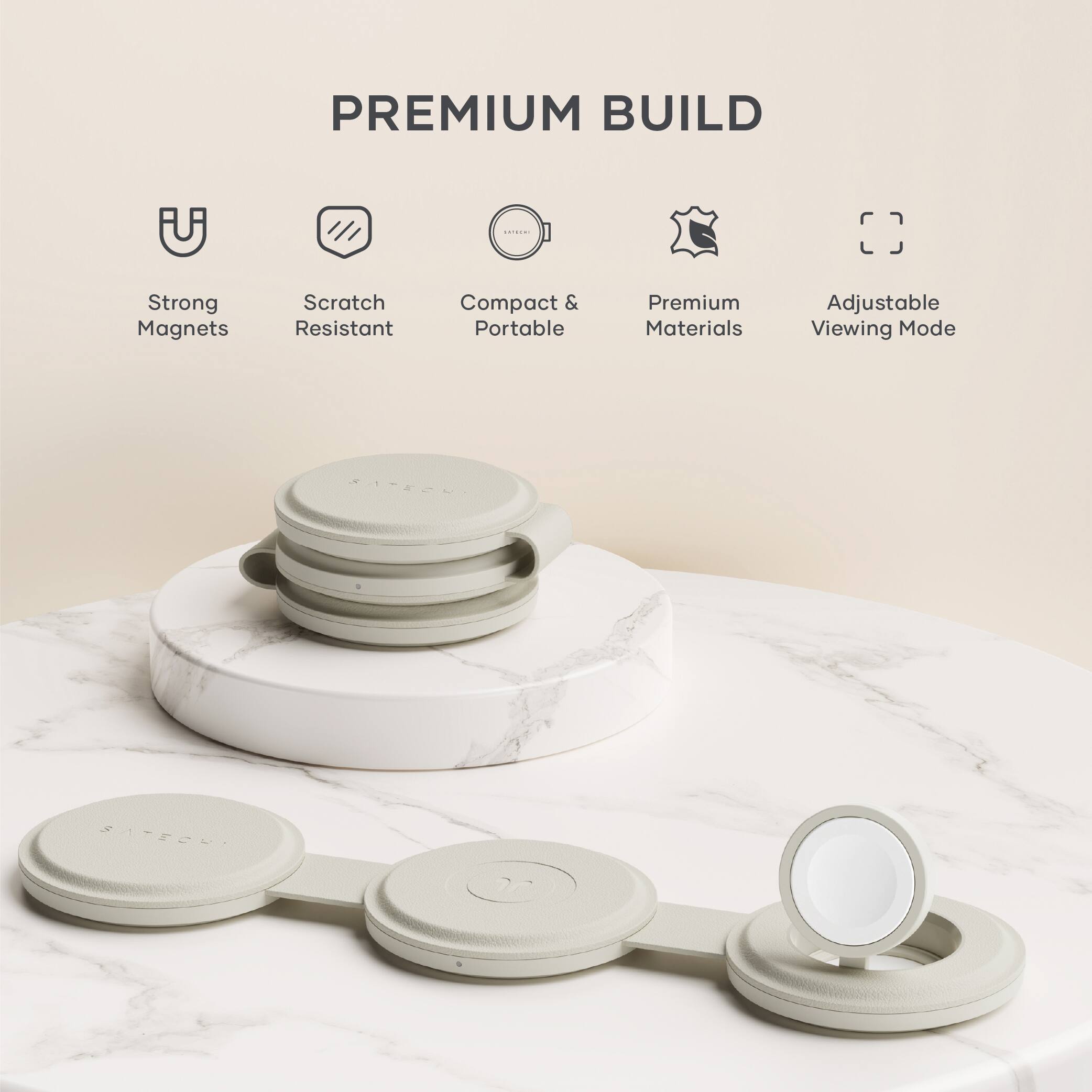 PREMIUM BUILD

- Strong Magnets
- Scratch Resistant
- Compact & Portable
- Premium Materials
- Adjustable Viewing Mode