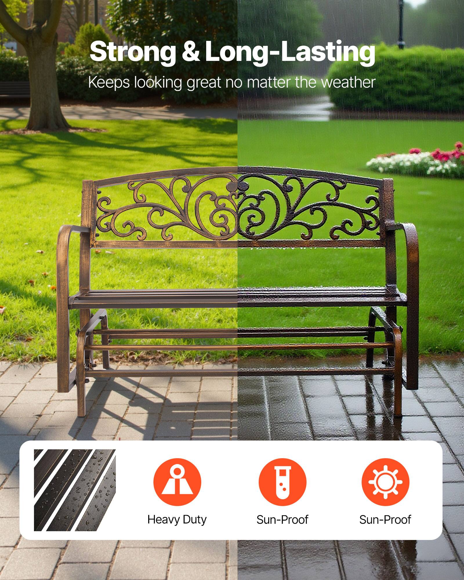 Strong & Long-Lasting  
Keeps looking great no matter the weather  

Heavy Duty  
Sun-Proof  
Sun-Proof