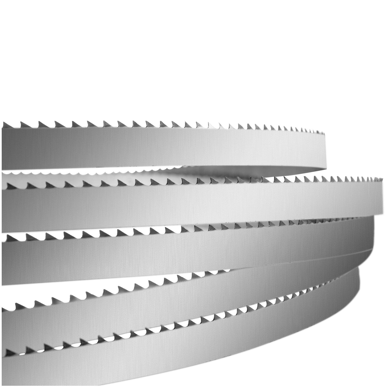 Alt View 5. VEVOR - Band Saw Blade, 65x0.63x0.02 inch, 5 PCS/Pack Meat Bandsaw Blades for Replacement, Carbon Steel Blade - Silver.