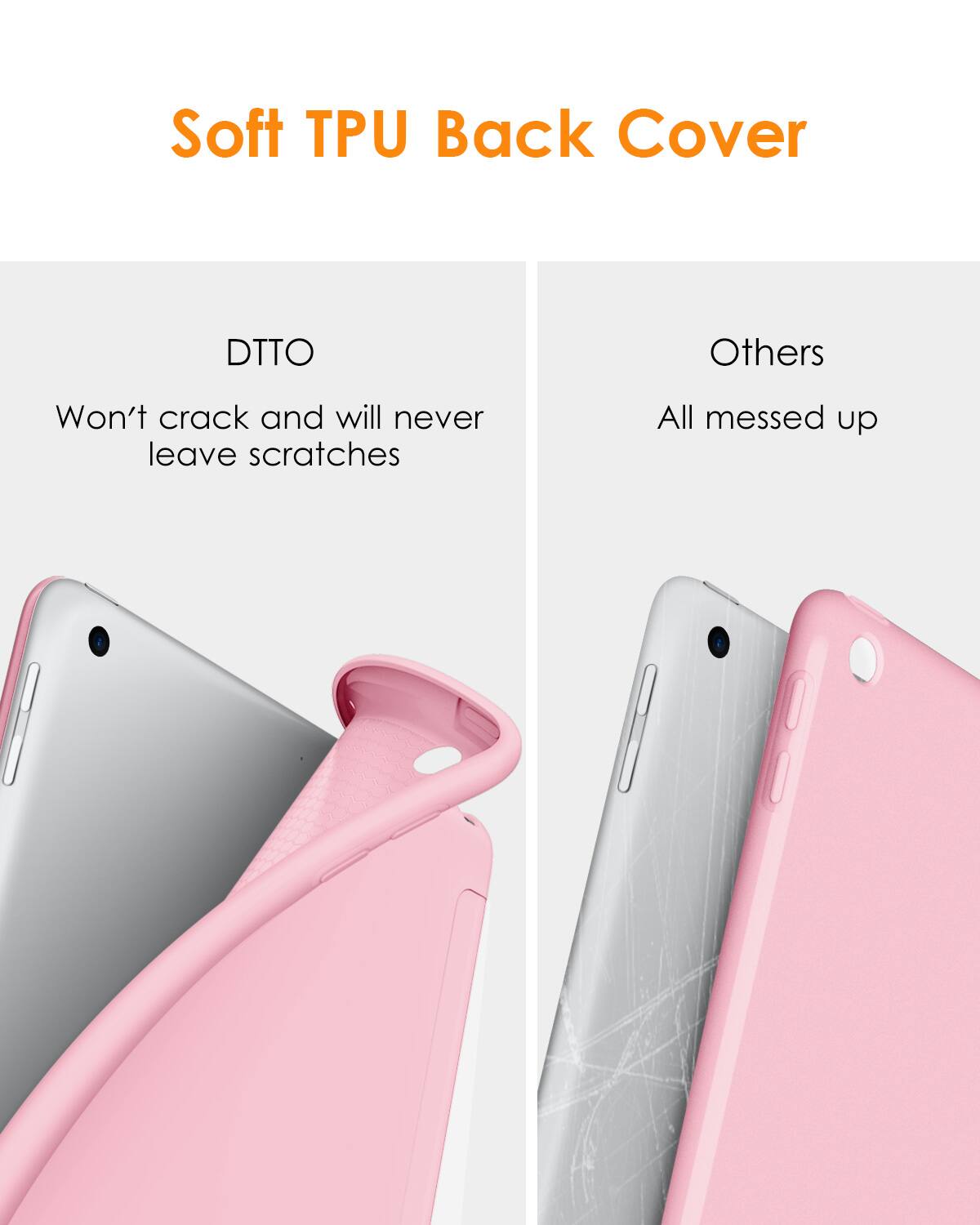 Soft TPU Back Cover

DTTO  
Won't crack and will never leave scratches

Others  
All messed up
