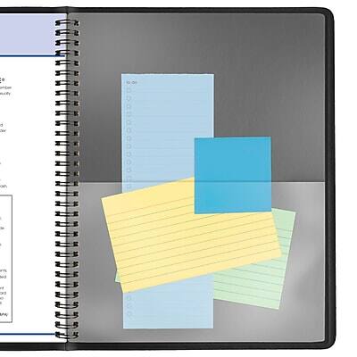 Alt View 4. AT-A-GLANCE - 2026 QuickNotes 8.25" x 11" Monthly Planner, Faux Leather Cover, Black - Black.