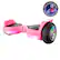 Front. Swagtron - swagBOARD Twist T580 Hoverboard with Light-Up LED Wheels & Exclusive LiFePo™ Battery - Speeds up to 6.5 mph - Pink.