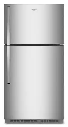 Whirlpool - 21.3 Cu. Ft. Top-Freezer Refrigerator with Total Coverage Cooling - Fingerprint-Resistant Stainless Finish