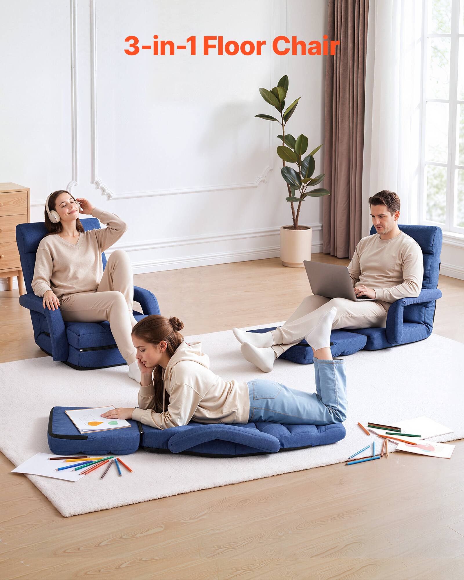 3-in-1 Floor Chair