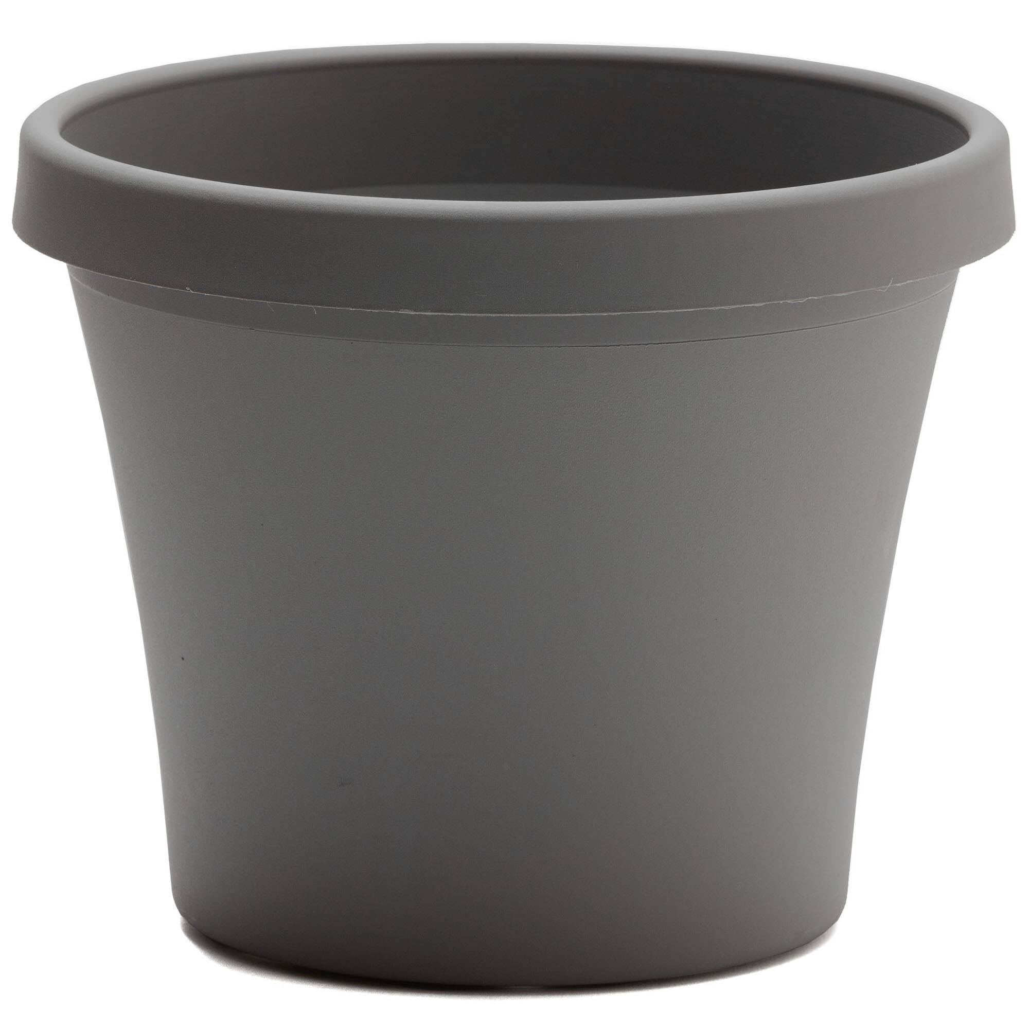 Front. Bloem - Charcoal 16" - Terra Pot Planter.