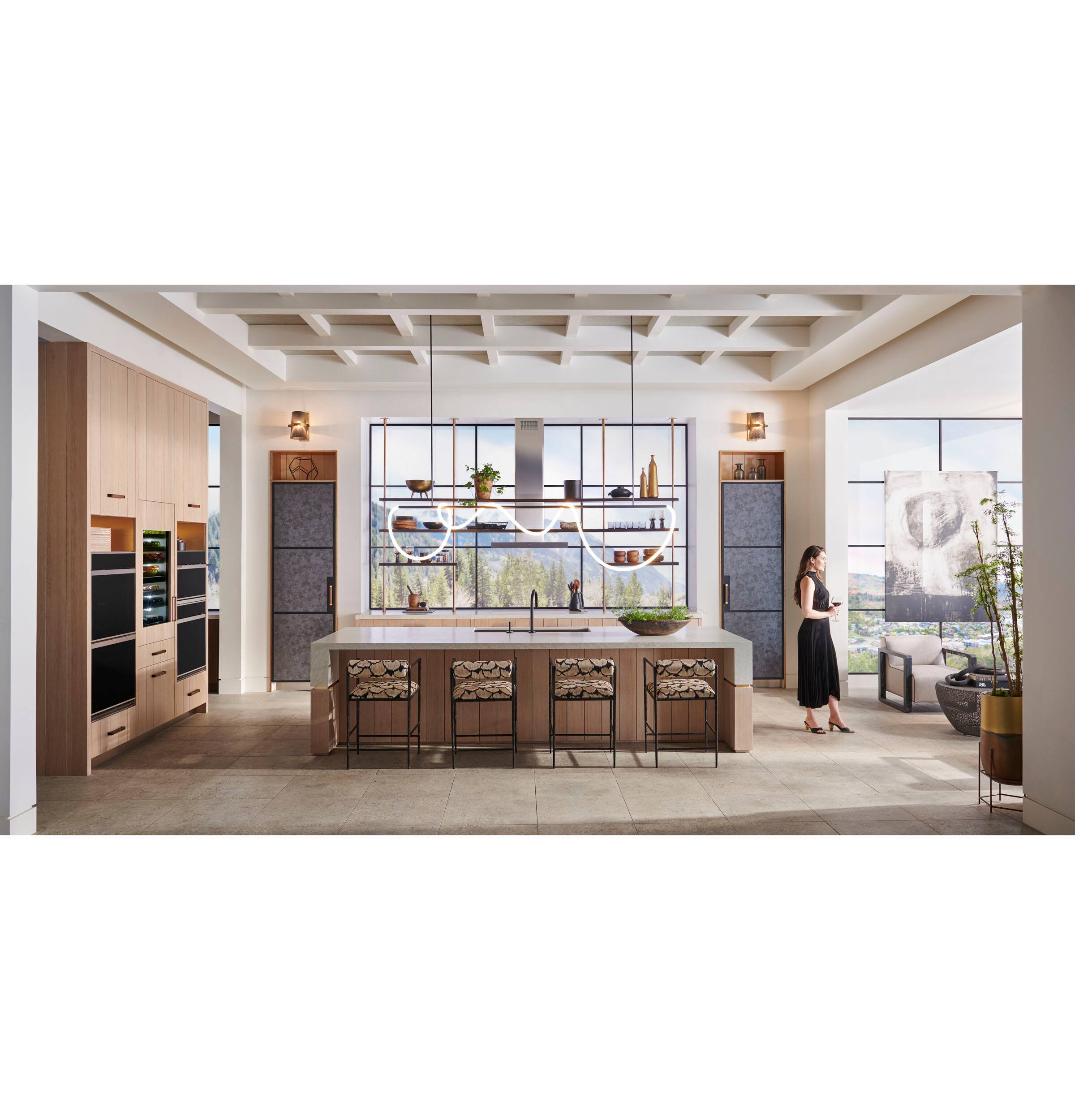 Alt View 17. Monogram - 30" Built-In Double Electric Convection Wall Oven with LCD Controls and Wi-Fi powered by SmartHQ - Stainless Steel.