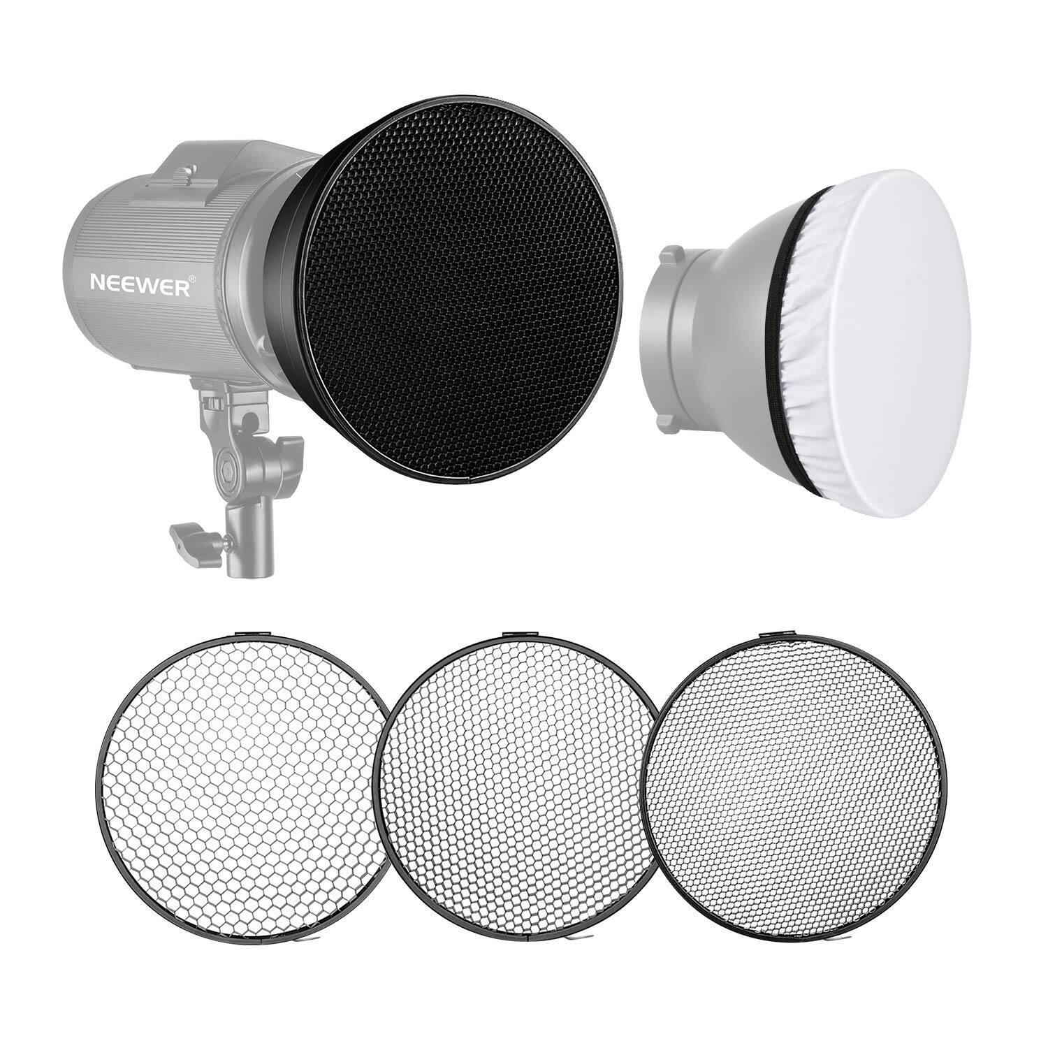 "Neewer - 7"" Bowens Reflector w/ 20/40/60° Honeycomb Grid" price history on PriceWatchPro