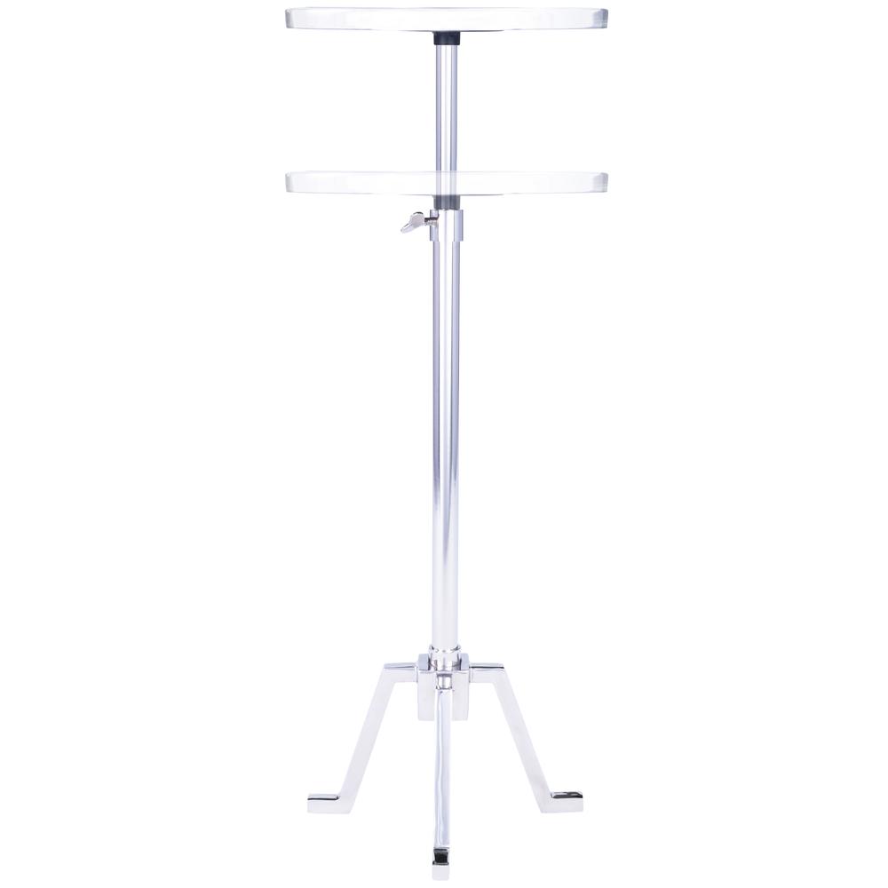 Butler Specialty Sash Metal & Marble Side Table Silver - Best Buy