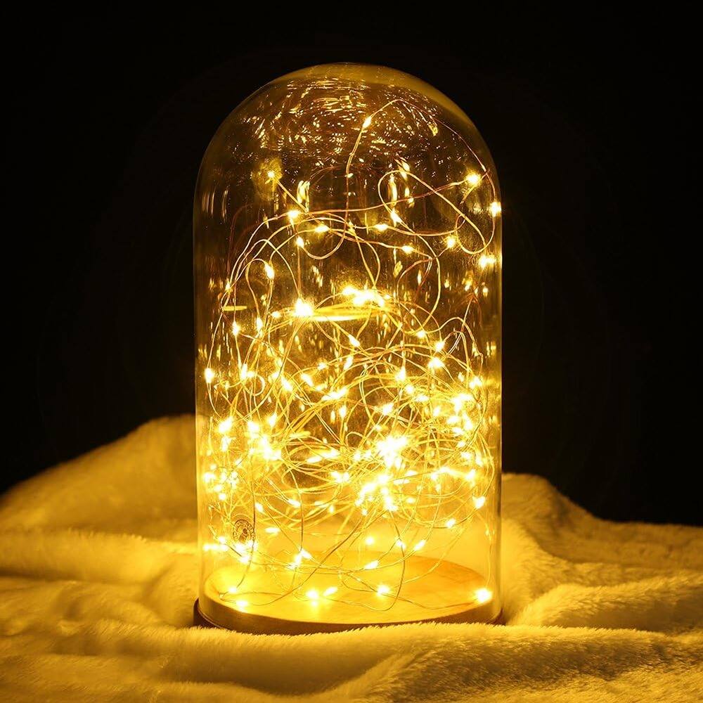Alt View 1. THIRSTY TURTLE - 2-Pack 20ft LED Fairy Lights, 60 LEDs, Battery Operated, Warm White, Waterproof.