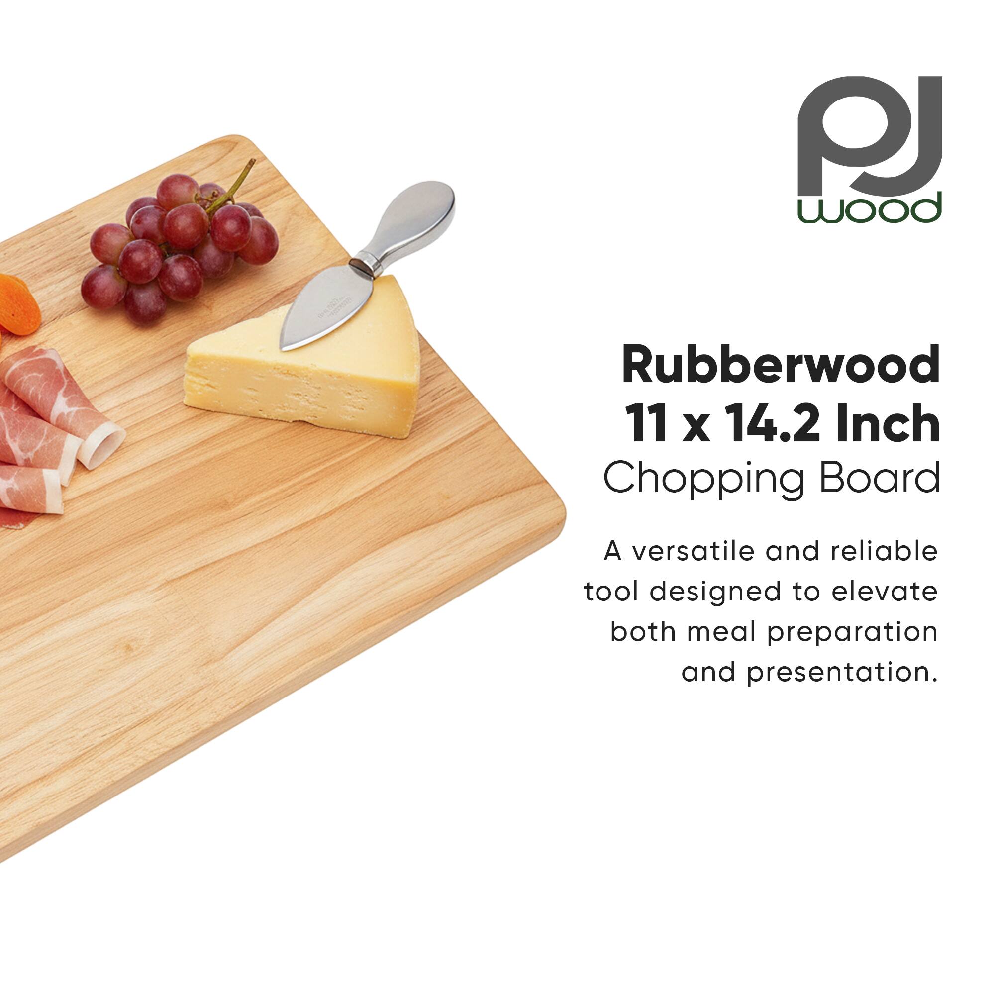 PJ Wood Rubberwood 11 x 14.2 Inch Chopping Board

A versatile and reliable tool designed to elevate both meal preparation and presentation.
