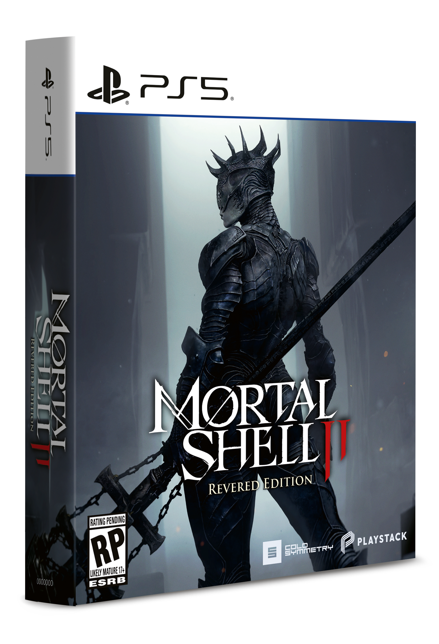 PS5  
MORTAL SHELL III  
REVERED EDITION  
RATING PENDING  
RP  
LIKELY MATURE 17+  
ESRB  
SYMMETRY  
PLAYSTACK