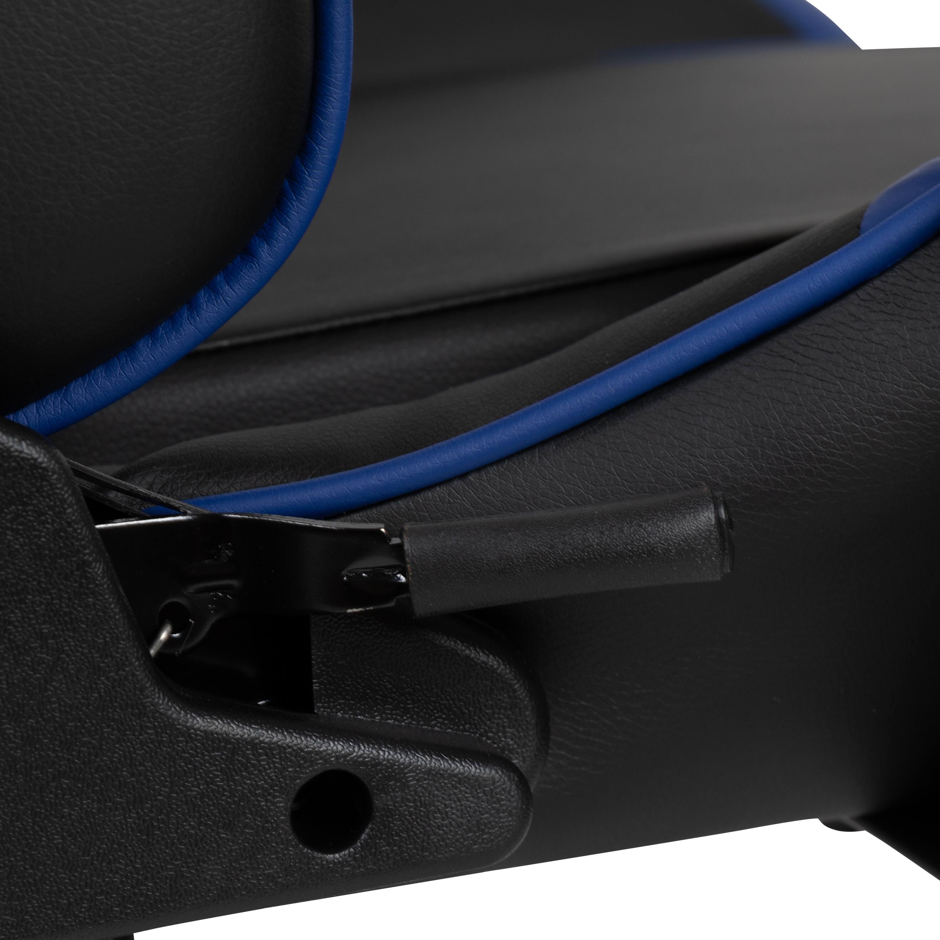 Alt View 10. Emma + Oliver - Z300 Gaming Racing Office Ergonomic PC Chair with Reclining Back and Footrest - Blue.