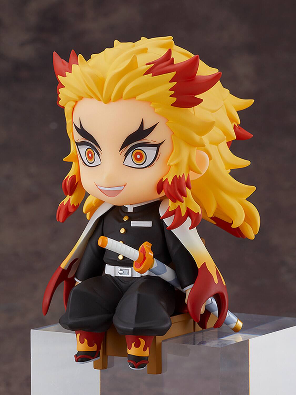 Alt View 4. Good Smile Company - Good Smile Company - Demon Slayer - Kyojuro Rengoku Nendoroid Swacchao Action Figure   - COLLECTIBLES - Multicolor.