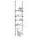 Alt View 5. VEVOR - Over the Toilet Storage, 4-Tier Adjustable Over Toilet Organizer, Low-carbon Steel 53"-132" Tall Storage Shelf Rack - Black.