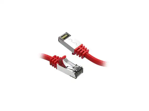 Front. Nippon Labs - Nippon Labs Cat8 RJ45 4ft Ethernet Cable, Shielded 40Gbps 2000MHz, In/Outdoor, Weatherproof S/FTP (Red).