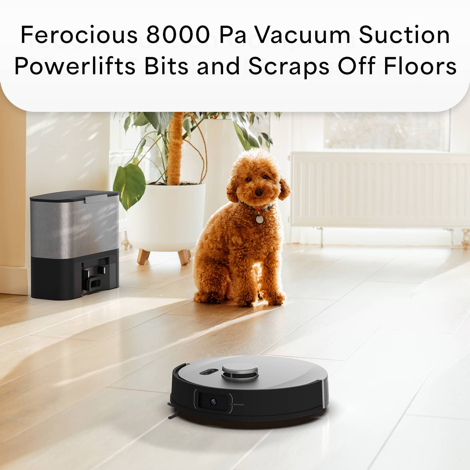 Ferocious 8000 Pa Vacuum Suction Powerlifts Bits and Scraps Off Floors
