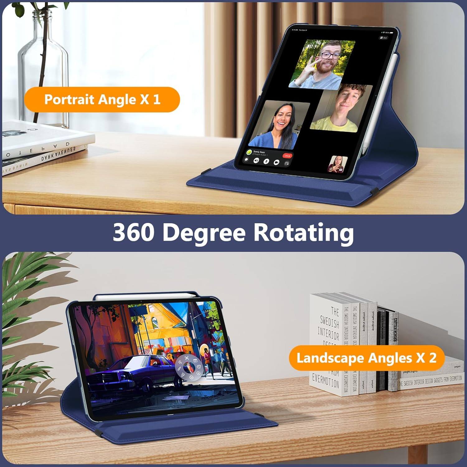 Portrait Angle X 1

360 Degree Rotating

Landscape Angles X 2