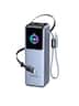 UGREEN - Nexode 200W 25,000mAh Power Bank with 2 Built-in Cables, Portable Charger for Laptops, Tablets, Cell Phones, and More - Silver