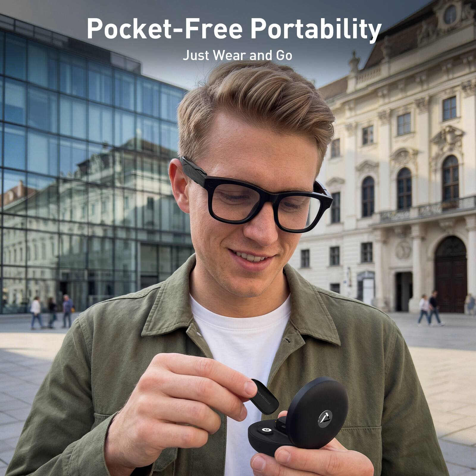 Pocket-Free Portability  
Just Wear and Go