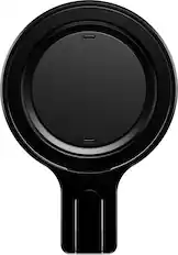 Front. OhSnap - Snap Grip Stand Magnetic Phone Grip - Portrait Stand, Ultra Thin, Universal Fits Most Cell Phones - Boring Black.