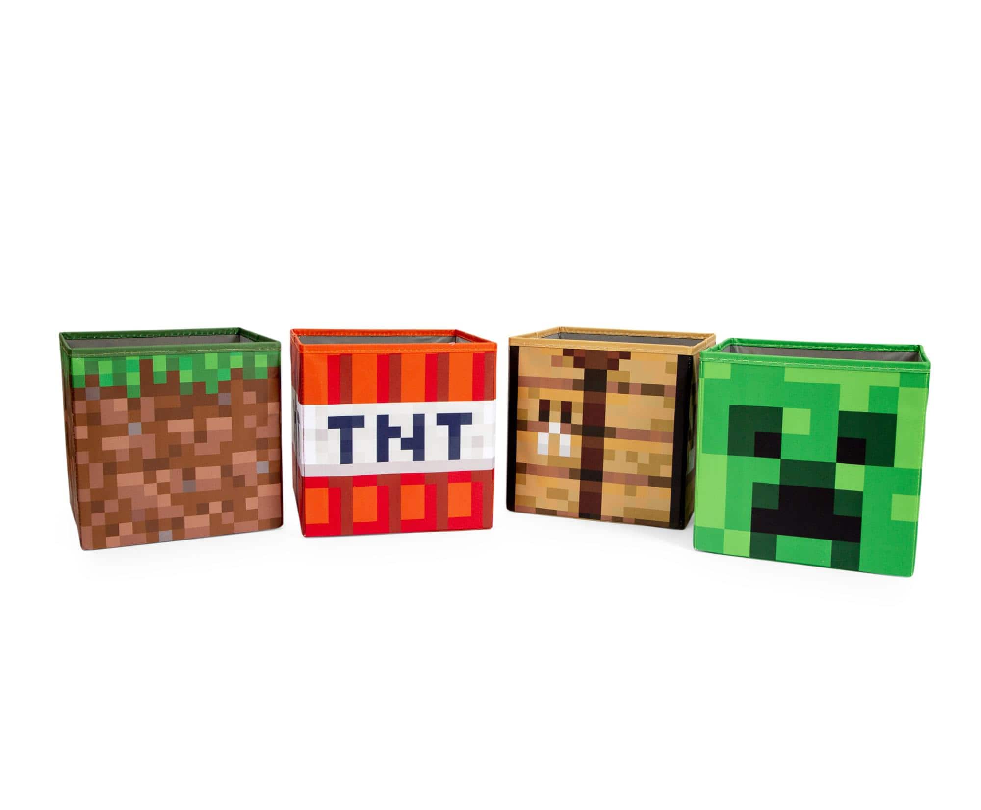 Ukonic - Minecraft 10-Inch Storage Bin Organizer Set | Creeper, TNT, Grass, Craft Table - Multi-Color price history on PriceWatchPro