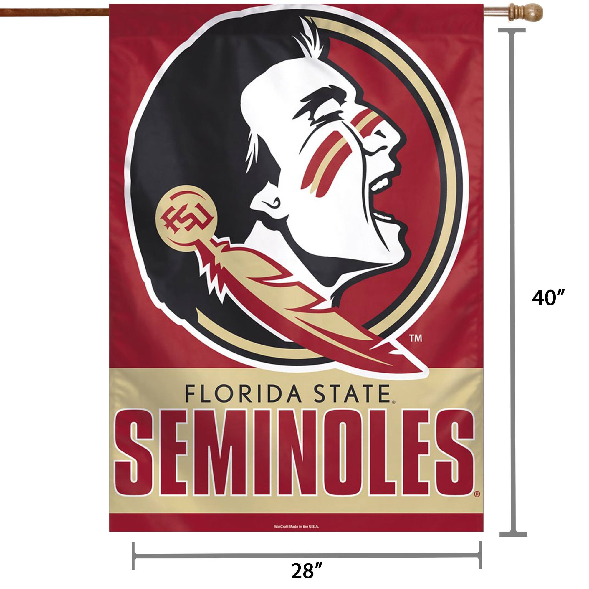 Florida State  
SEMINOLES  

40"  
28"