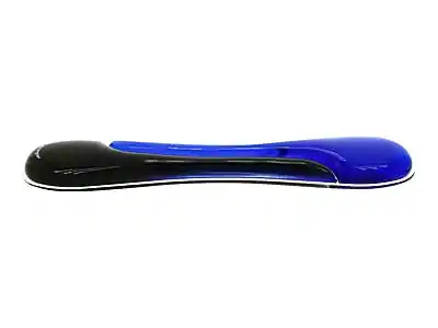 Front. Kensington - Duo Gel Keyboard Wrist Rest, Black/Blue - Blue.