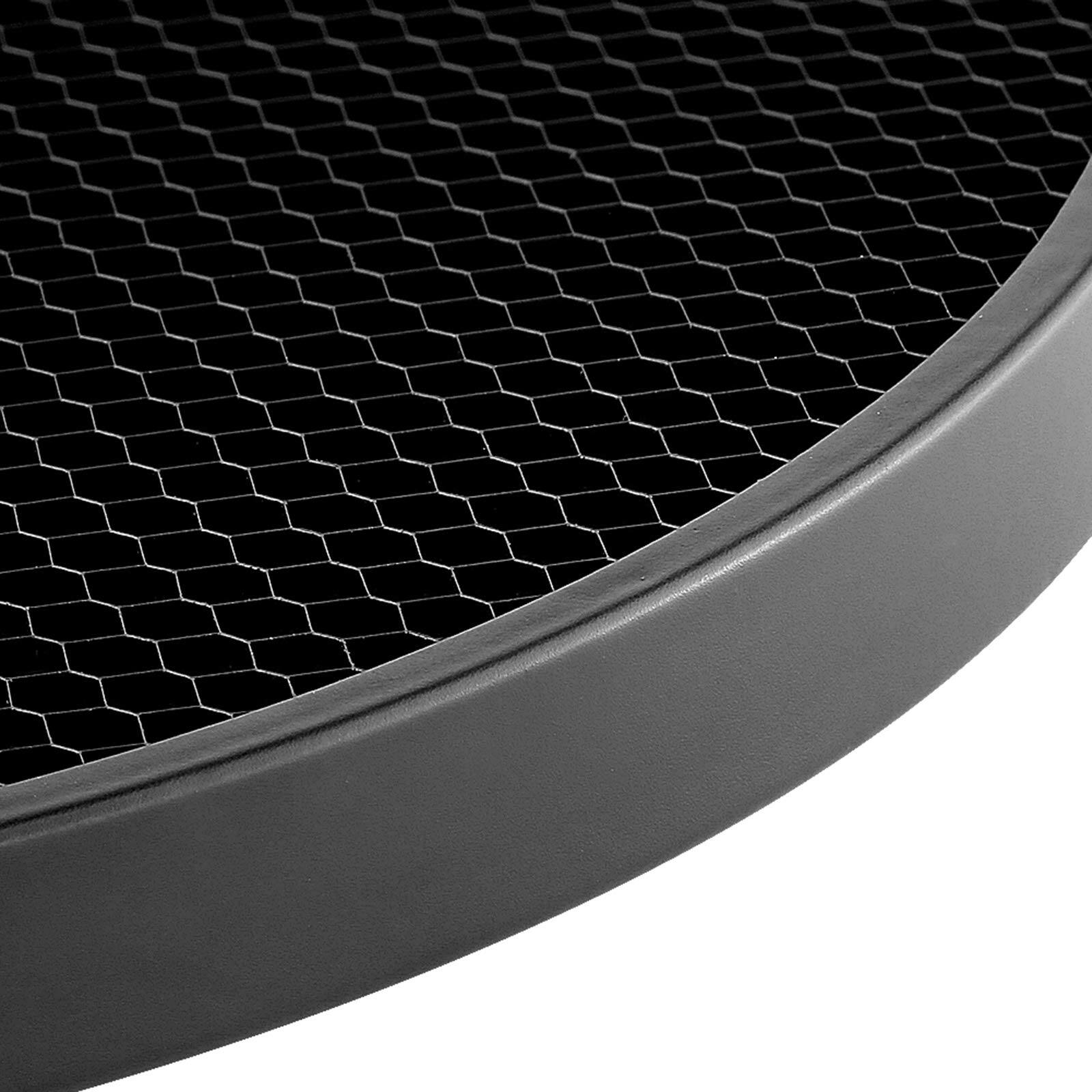 Alt View 2. Neewer - 7" Standard Reflector Diffuser for Bowens Mount, w/ 10°/30°/50° Honeycomb Grids.