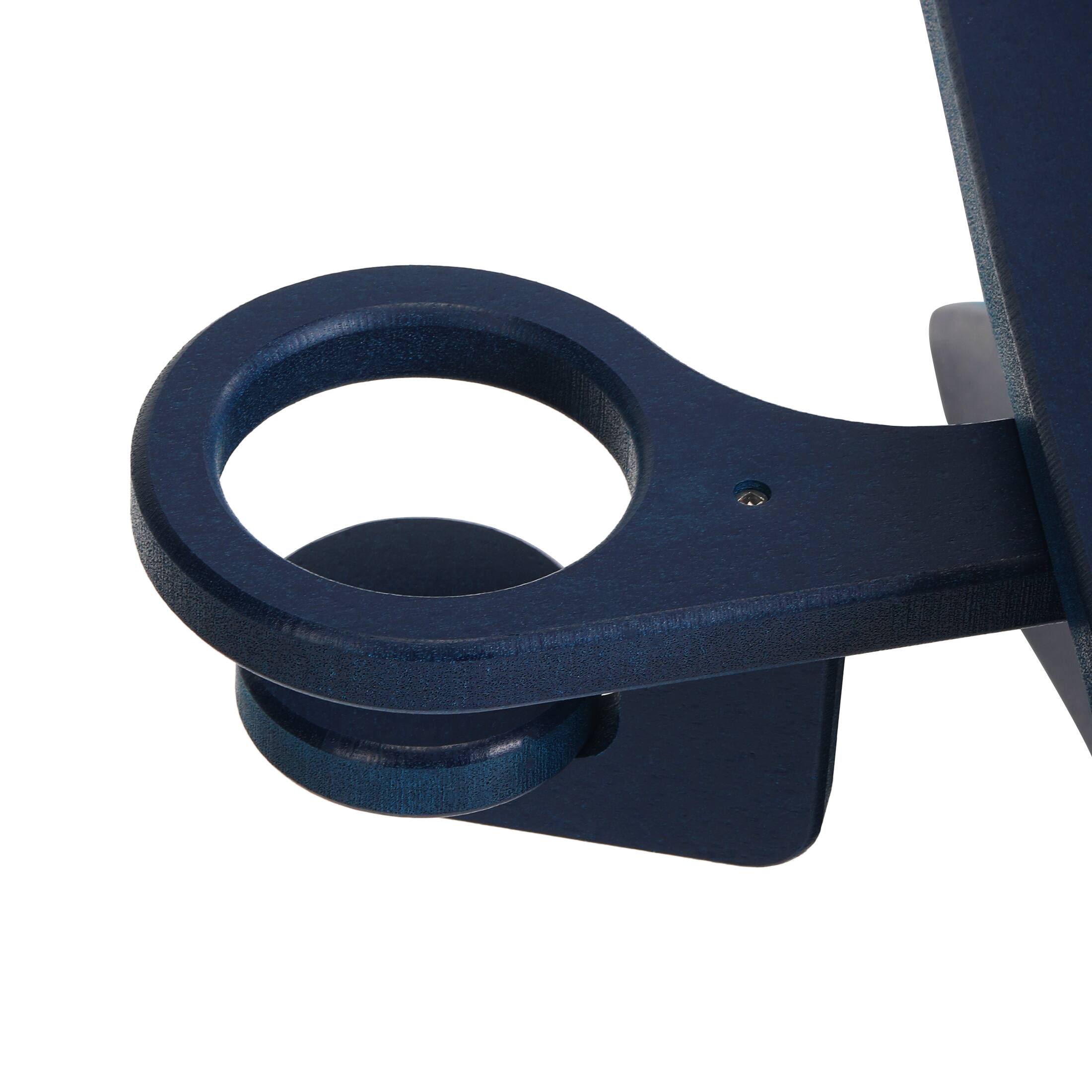 Alt View 2. WestinTrends - WestinTrends Malibu 3-Piece Kids HDPE Adirondack Chairs Set with Square Side Table and Cup Holders - Navy Blue.
