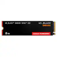 WD - BLACK SN850X 8TB Internal SSD PCIe Gen 4 x4 NVMe - Front_Zoom