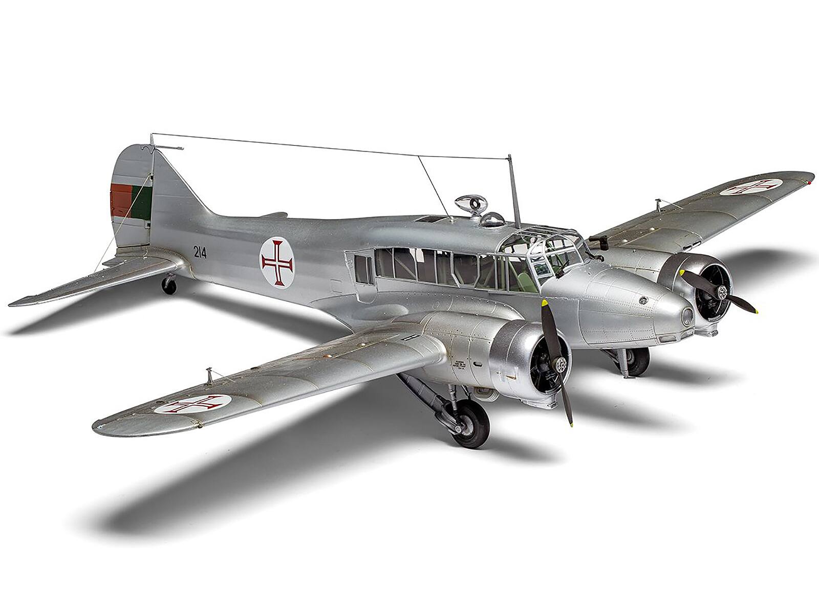 Back. Airfix - Level 3 Model Kit Avro Anson Mk.I Aircraft with 3 Scheme Options 1/48 Plastic Model Kit by Airfix - Multi.