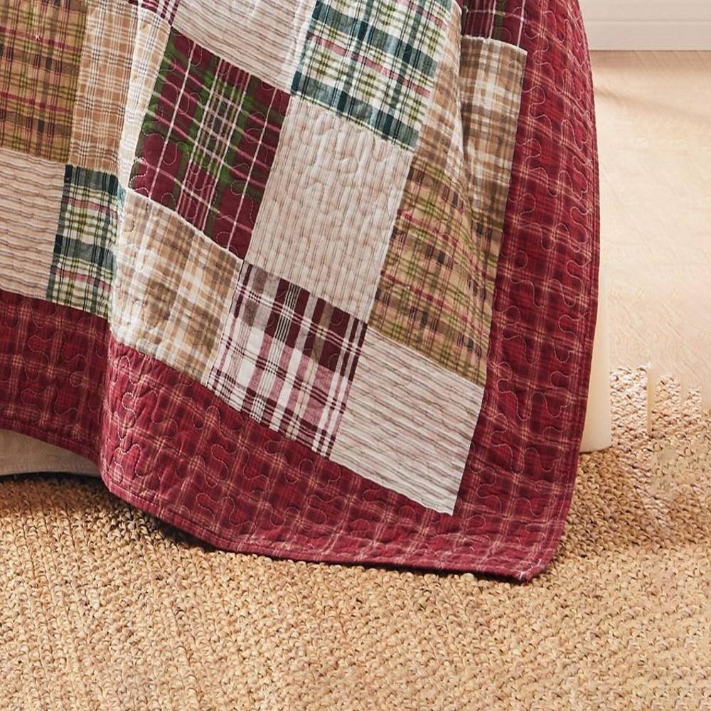Alt View 3. Greenland Home Fashions - Greenland Home Fashion Oxford Ultra Soft High-Quality Throw Blanket Standard Red - Red.