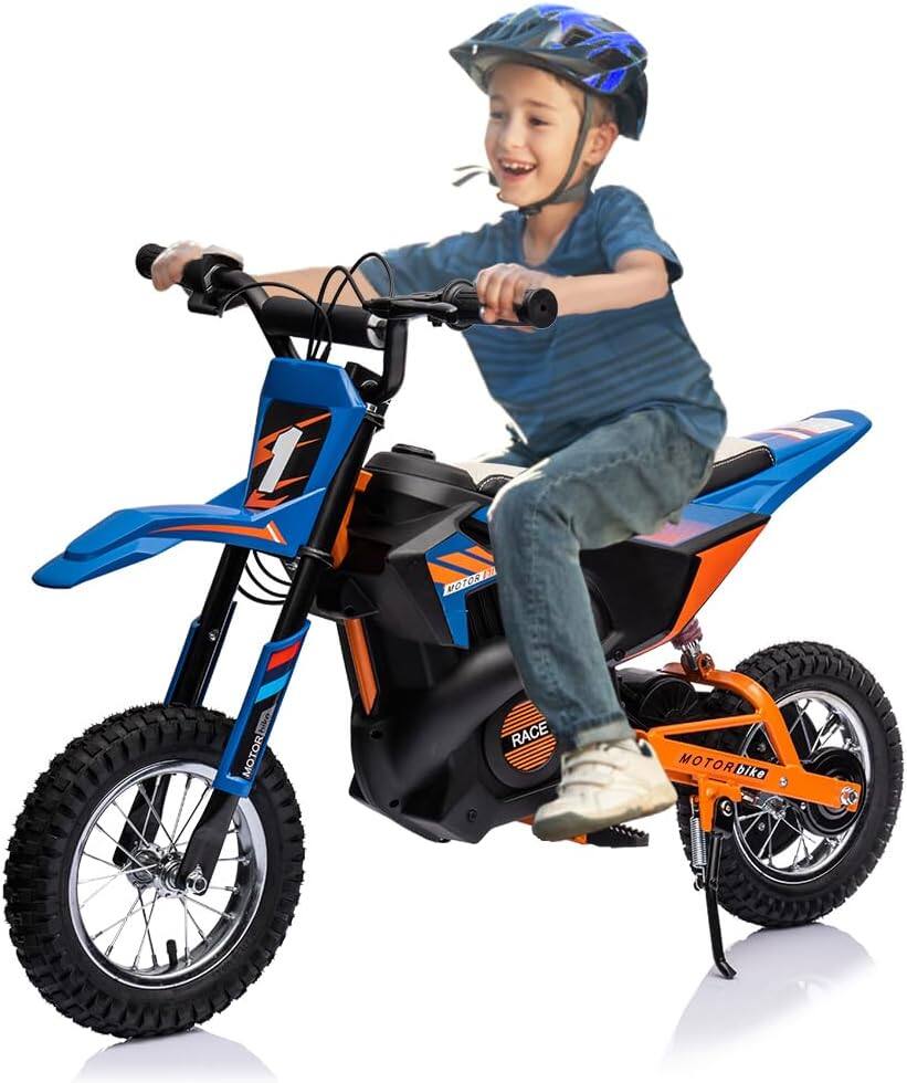 Homhougo - 24V Kids Ride On Electric Motorcycle,250W Motor 13.6MPH Fast Speed Dirt Bike price history on PriceWatchPro