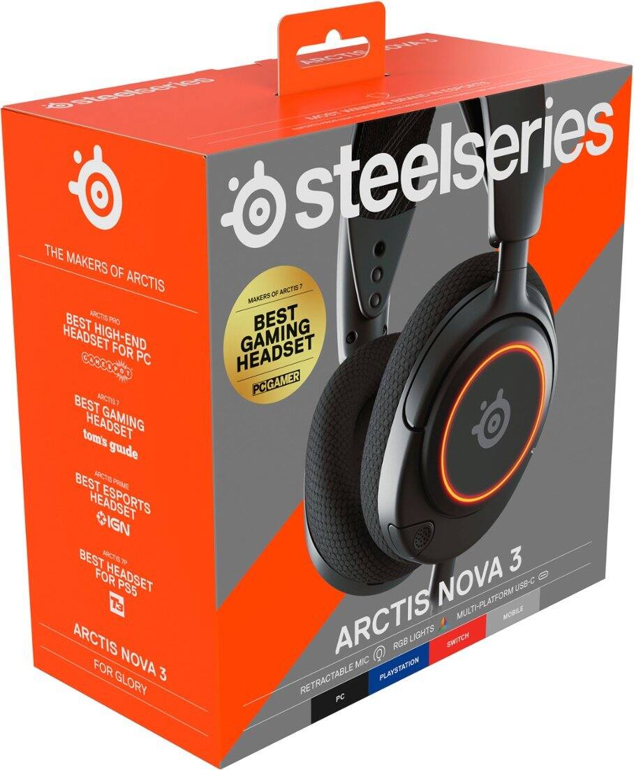 61631 SteelSeries Arctis Nova 3 Wired Gaming Headset