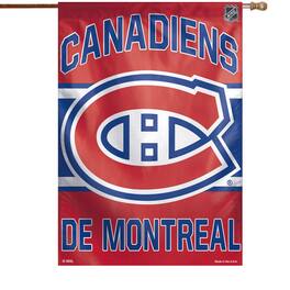 WinCraft - Montreal Canadiens 28" x 40" Primary Logo Single-Sided Vertical Banner - Multicolor