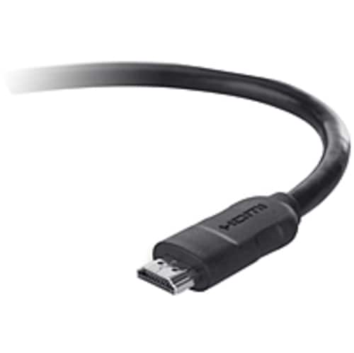Belkin - F8V3311b06 HDMI Cable - HDMI - 6 ft - HDMI Male - HDMI Male - Black