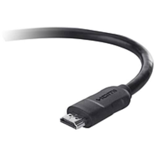 Front. Belkin - F8V3311b06 HDMI Cable - HDMI - 6 ft - HDMI Male - HDMI Male - Black - Black.