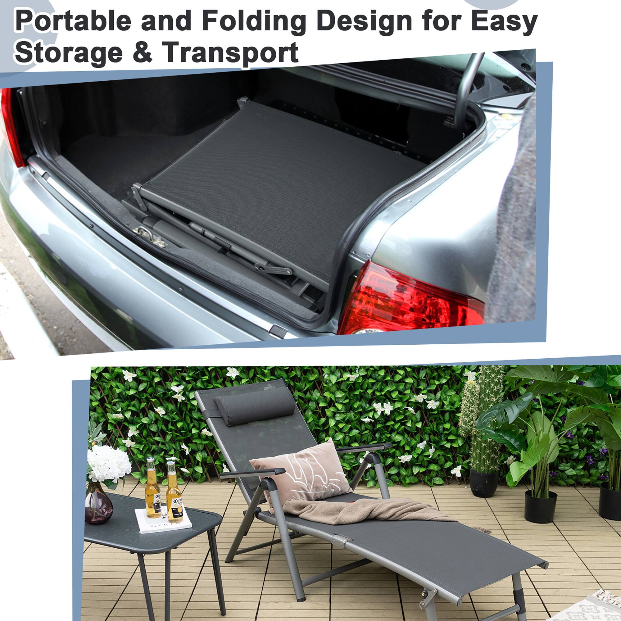Portable and Folding Design for Easy Storage & Transport