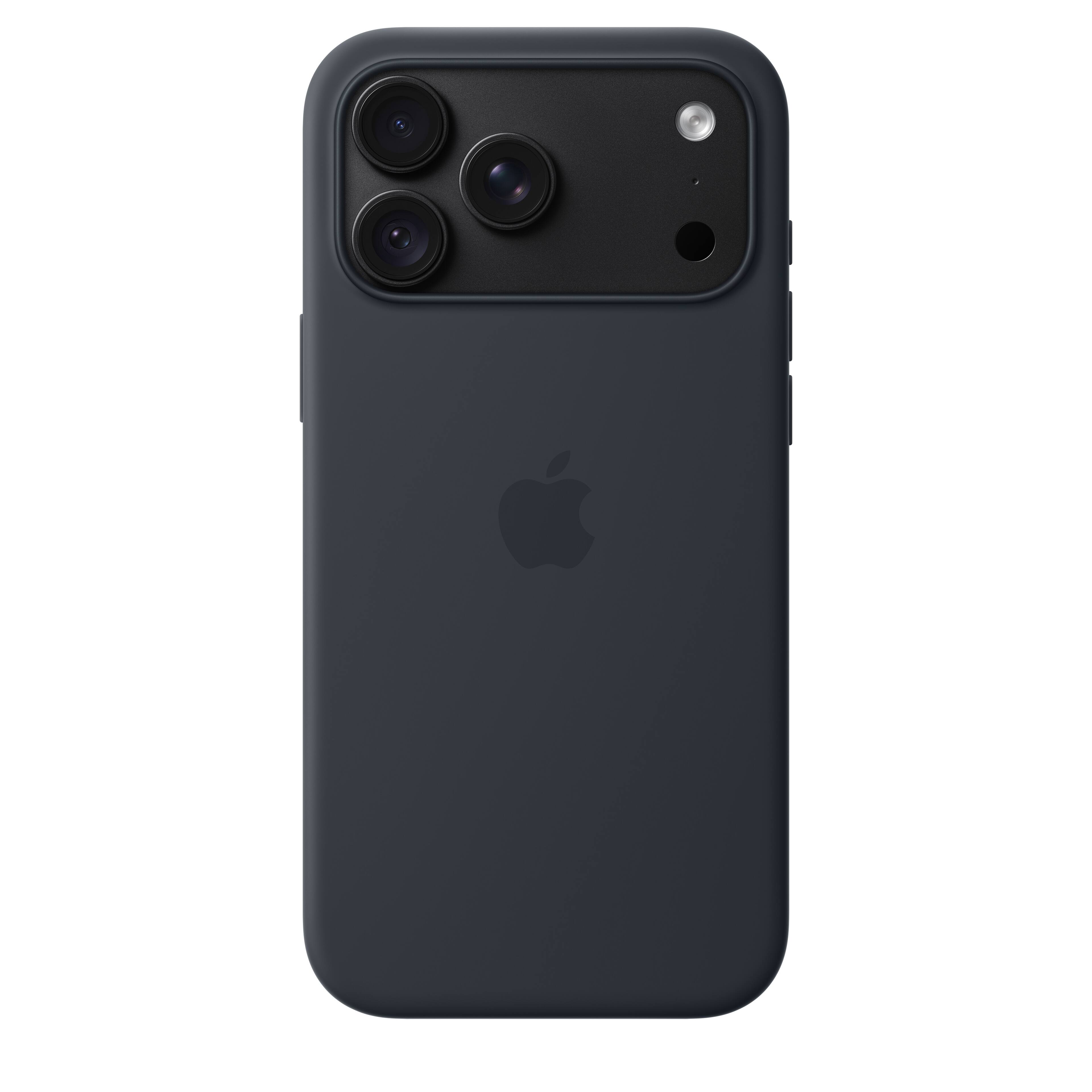Alt View 3. Apple - iPhone 18 Pro Max Silicone Case with MagSafe - Navy Blue.