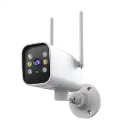 Cluzine - Wi-Fi 2MP Waterproof Home Security Camera with Dual Light Night Vision, Motion Detection & Two-Way Audio